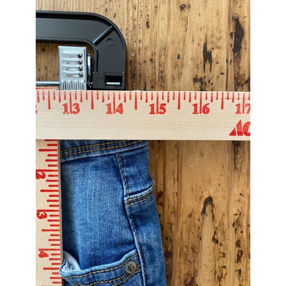 Curve Appeal Womens Mid‎ Rise Slim Fit Jeans 10/30 Medium Wash Denim Stretch - Picture 8 of 8